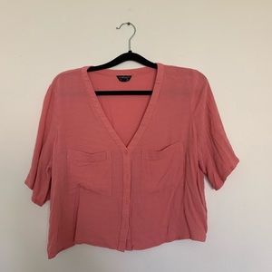 Topshop Crop Shirt